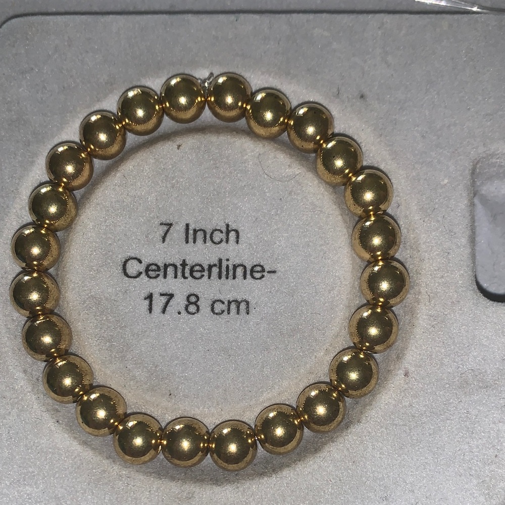 Elegant Gold stretch Beaded Bracelet